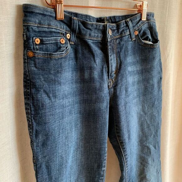 Levi’s Women’s Size 10 Black Tag Bootcut Jeans Medium Wash Stretch Denim Pants - Picture 14 of 16